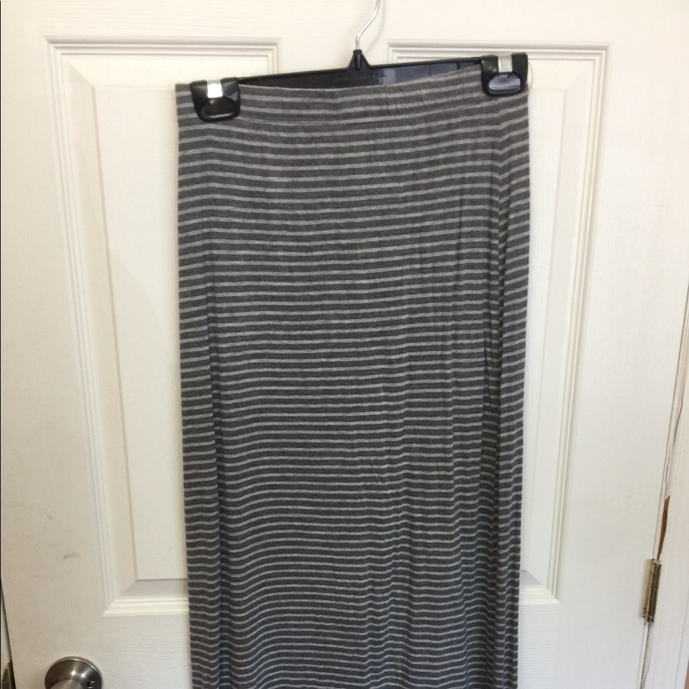 Striped maxi skirt